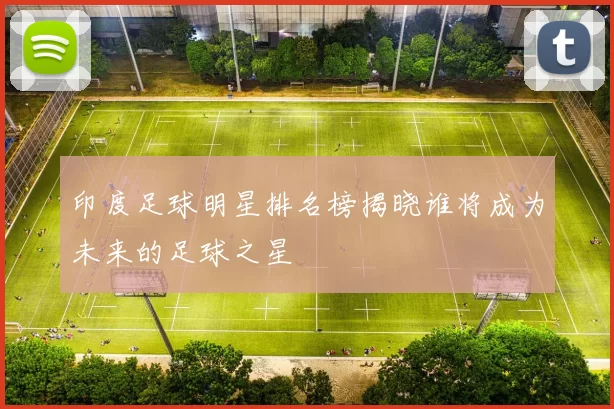 印度足球明星排名榜揭晓谁将成为未来的足球之星