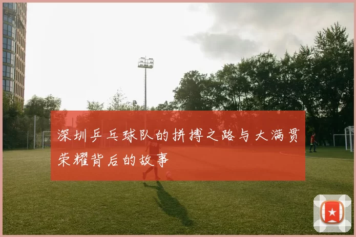 深圳乒乓球队的拼搏之路与大满贯荣耀背后的故事